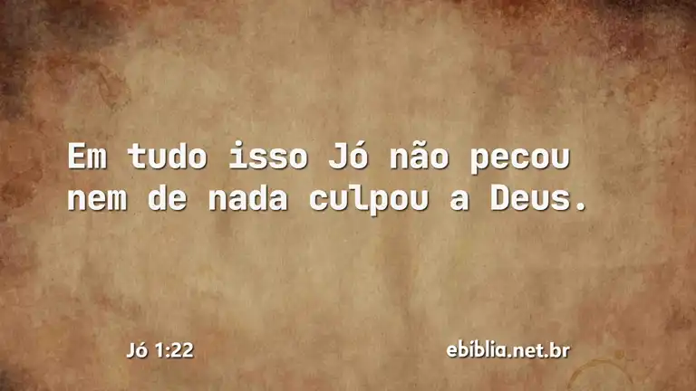 Jó 1:22