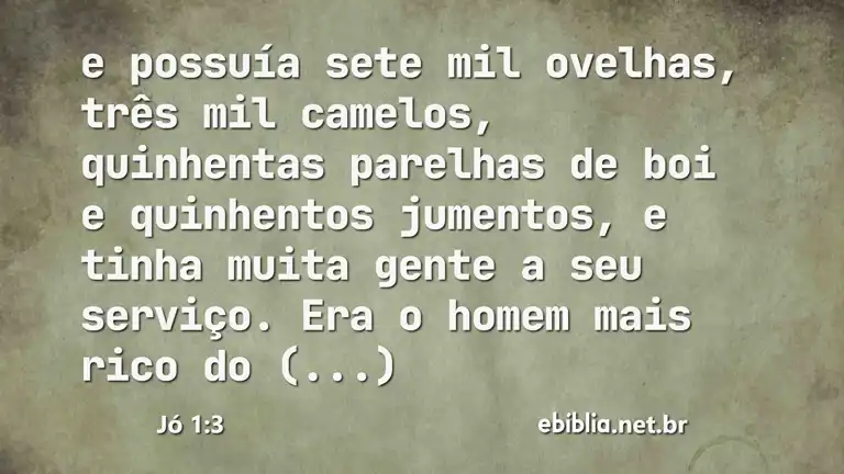 Jó 1:3