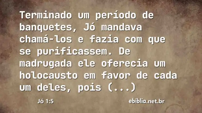 Jó 1:5