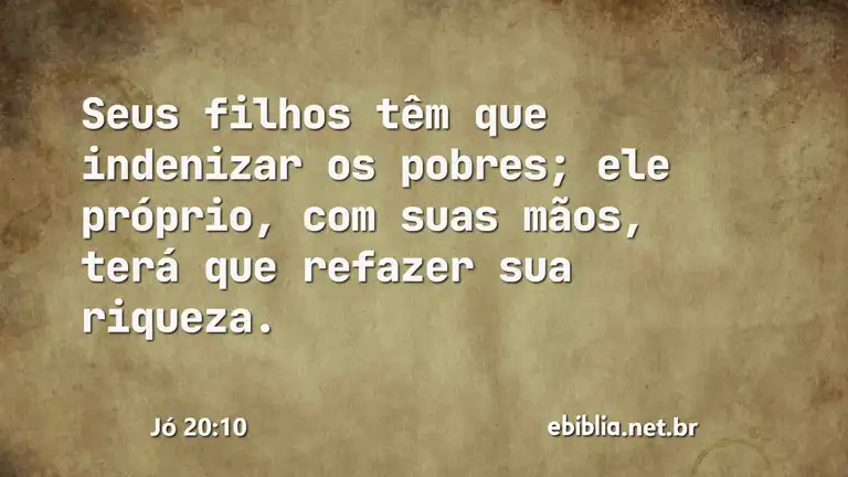 Jó 20:10