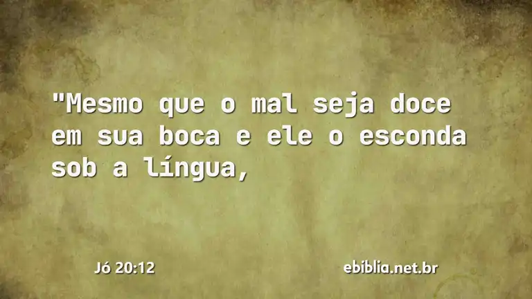 Jó 20:12