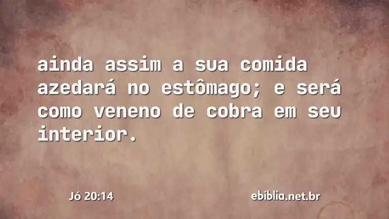 Jó 20:14