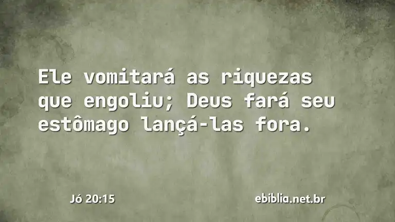 Jó 20:15