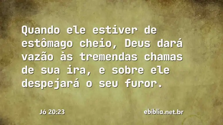 Jó 20:23