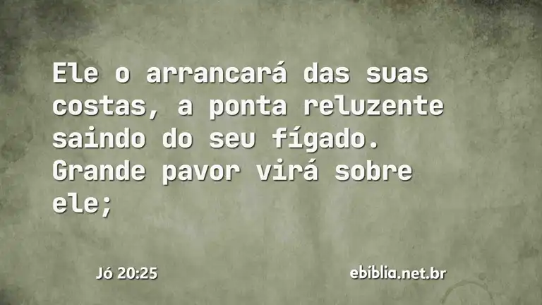 Jó 20:25