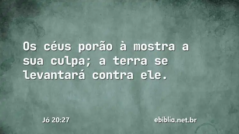 Jó 20:27