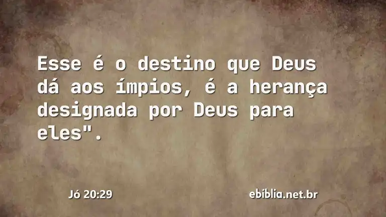 Jó 20:29