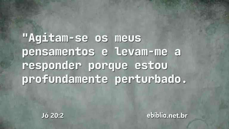 Jó 20:2