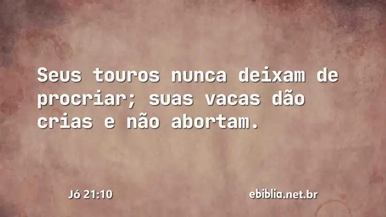 Jó 21:10