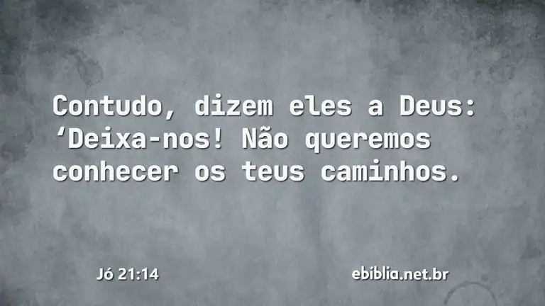 Jó 21:14