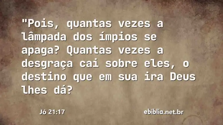 Jó 21:17