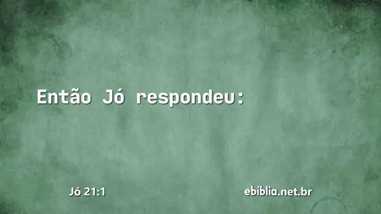 Jó 21:1