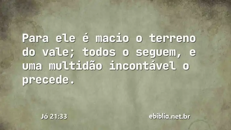 Jó 21:33