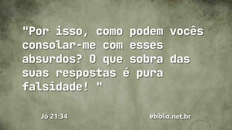 Jó 21:34