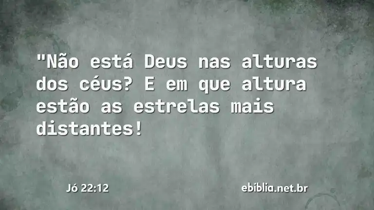 Jó 22:12