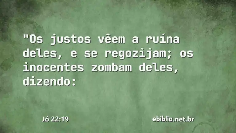 Jó 22:19