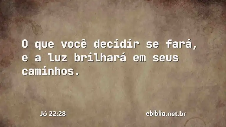 Jó 22:28