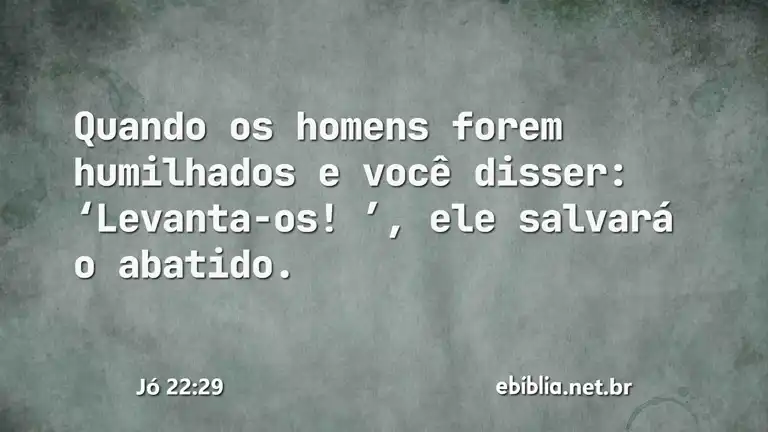 Jó 22:29