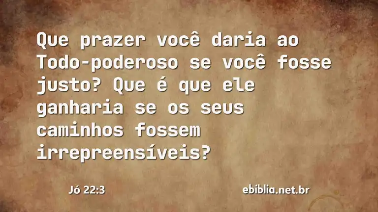 Jó 22:3