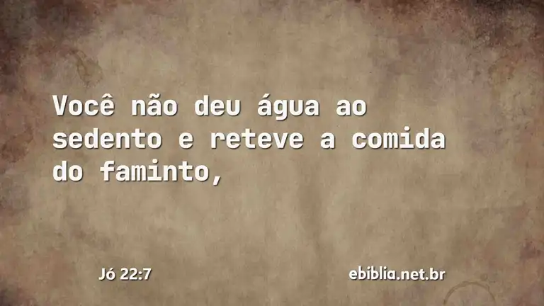 Jó 22:7