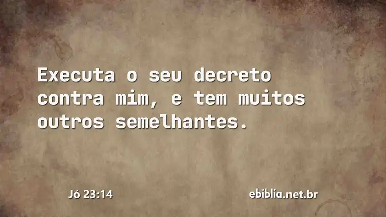 Jó 23:14