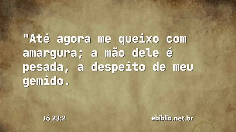 Jó 23:2