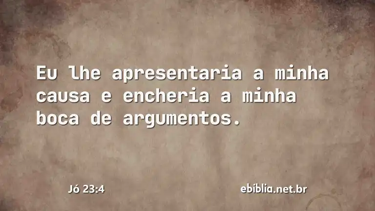 Jó 23:4