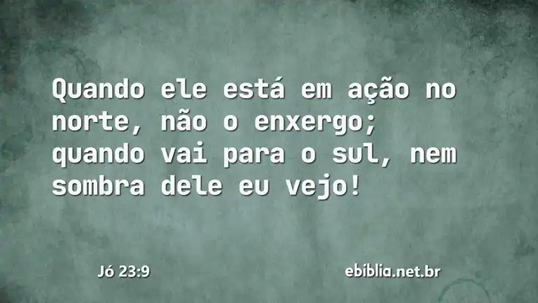 Jó 23:9