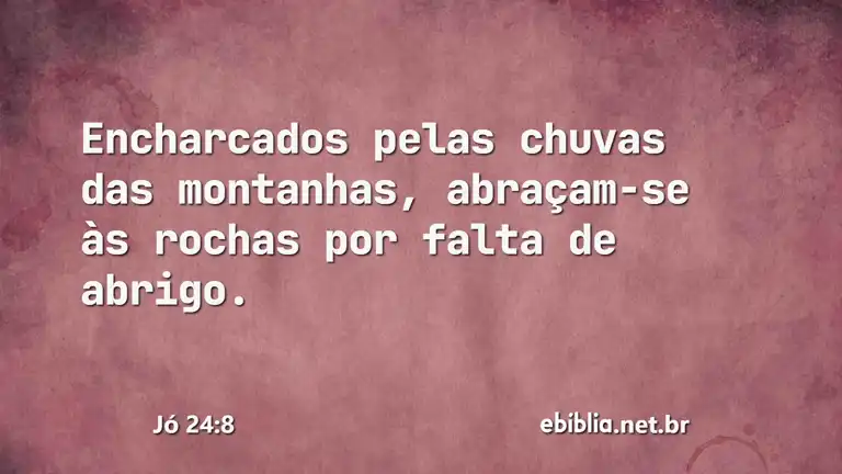 Jó 24:8