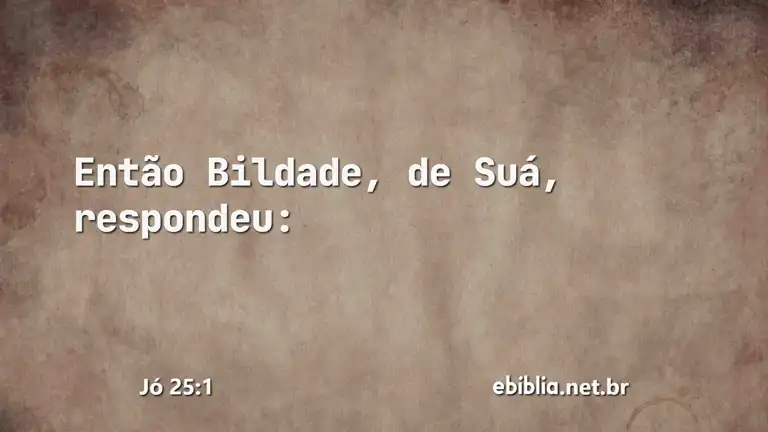 Jó 25:1