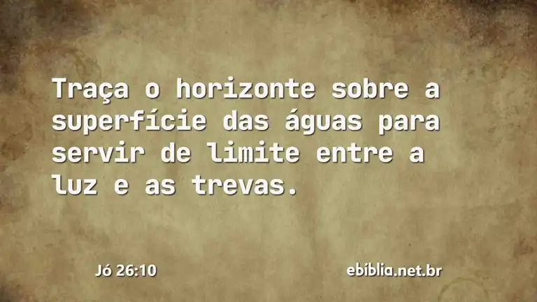 Jó 26:10