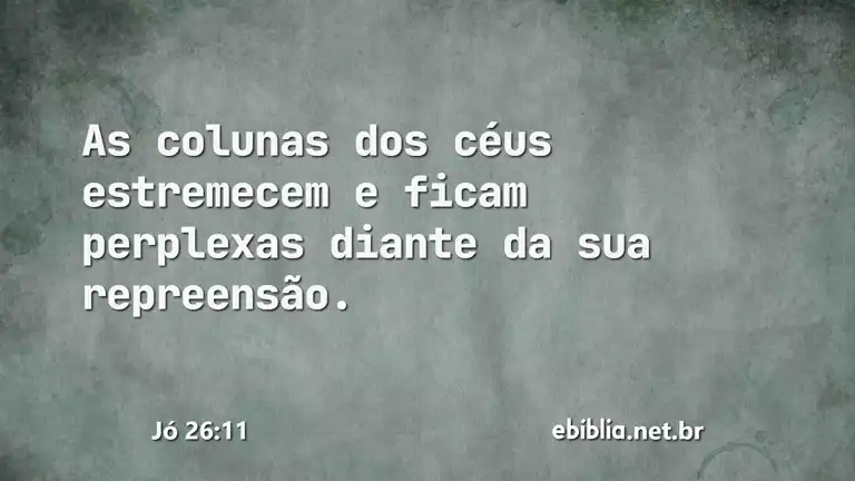 Jó 26:11