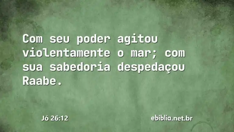 Jó 26:12