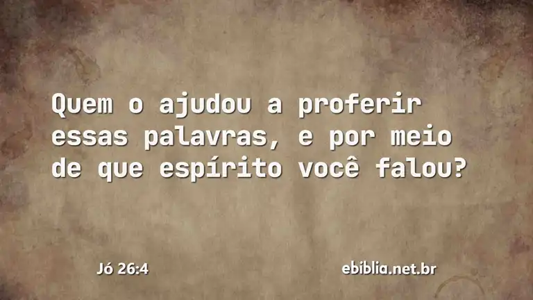 Jó 26:4