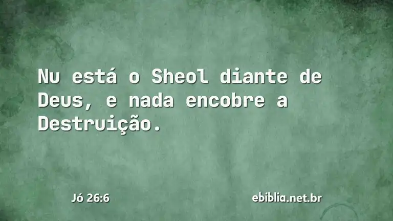 Jó 26:6