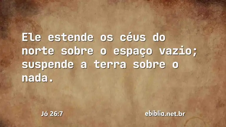 Jó 26:7