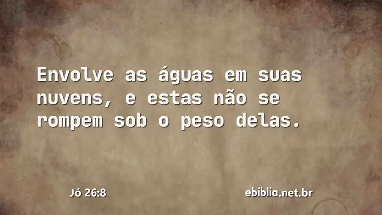 Jó 26:8