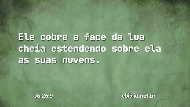 Jó 26:9