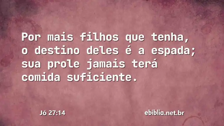 Jó 27:14