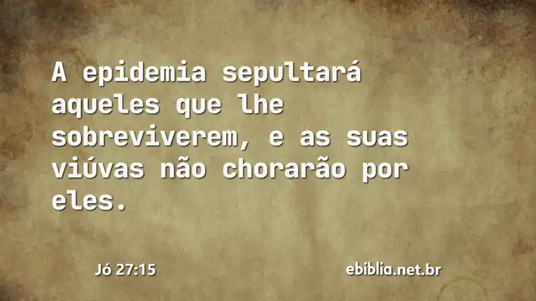 Jó 27:15