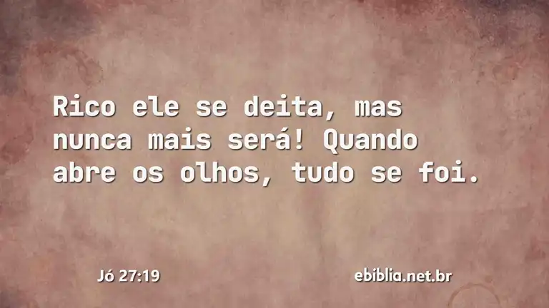 Jó 27:19