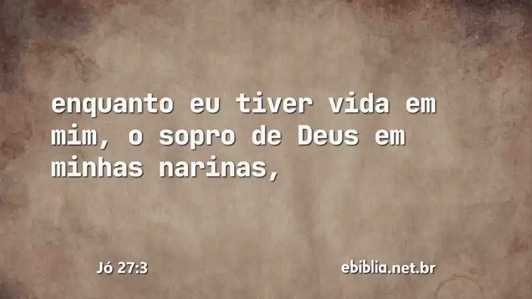 Jó 27:3