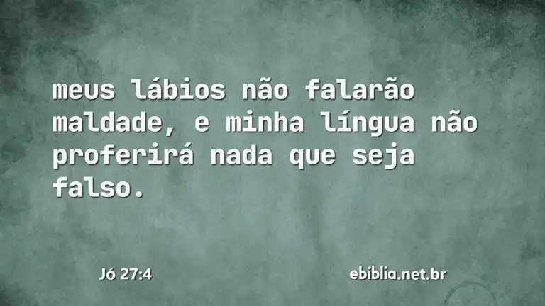 Jó 27:4