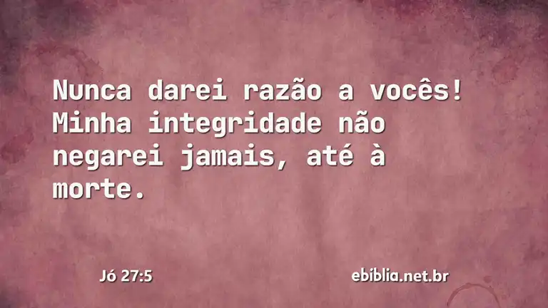 Jó 27:5