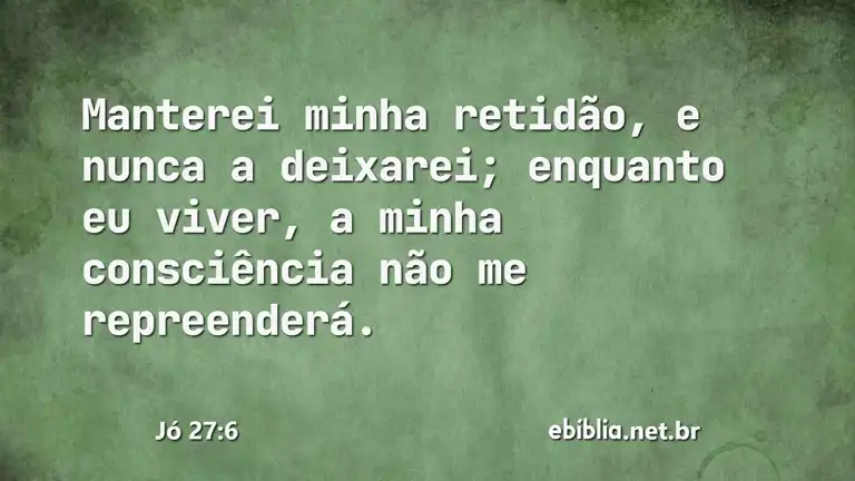 Jó 27:6