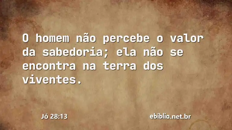 Jó 28:13