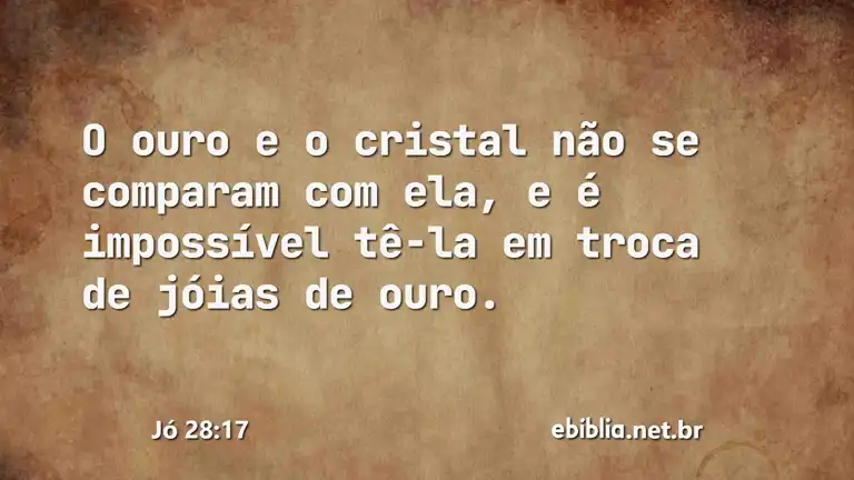 Jó 28:17