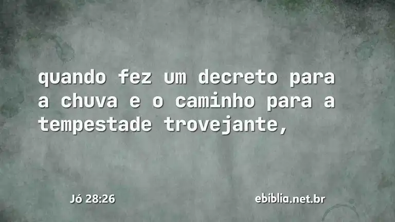 Jó 28:26