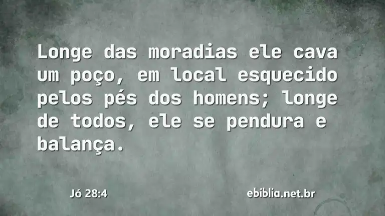 Jó 28:4