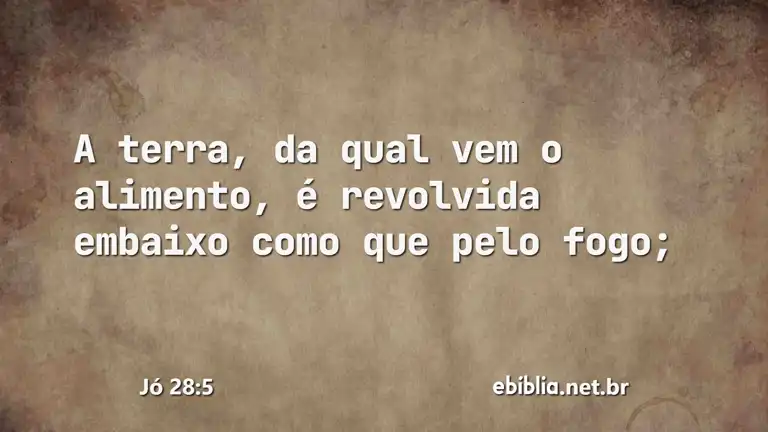 Jó 28:5